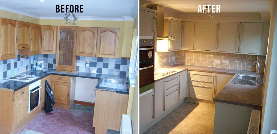 Kitchen Refurbished - Before and After